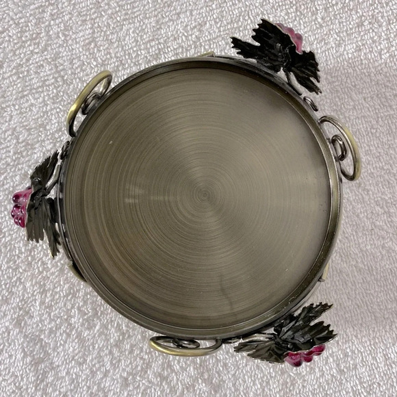 Vintage Party Lite Metal Candle Base Candle Holder Grapevine - Picture 6 of 11